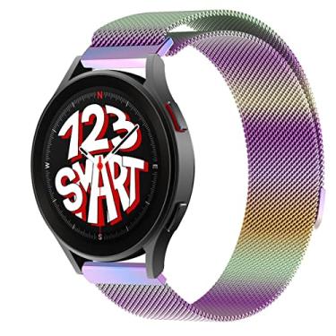 Imagem de Pulseira Milanese de Aço Marca 123Smart compatível com Galaxy Watch 4 Watch 5 Watch 6 Watch 7 40mm 42mm 43mm 44mm 45mm 46mm 47mm