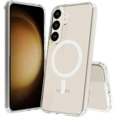 Imagem de [GL CASES] Capa S24 Plus Capinha S24 Plus Compatível Com Magsafe Anti-Amarelamento De Silicone Premium Com Bordas Elevadas Para Câmera E Tela Com Indução Magnética