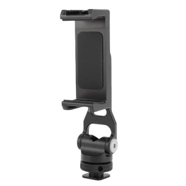 Imagem de Asixxsix Suporte para celular com sapata quente, suporte para celular com tripé para câmera com rotação de 360 graus, com 2 sapatas frias e interface de parafuso de 1/4 pol.