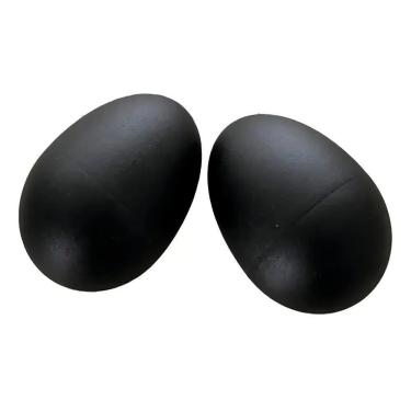 Imagem de 2X Par De Ganzá Chocalho Ovinho Percussão Musical Preto Spri