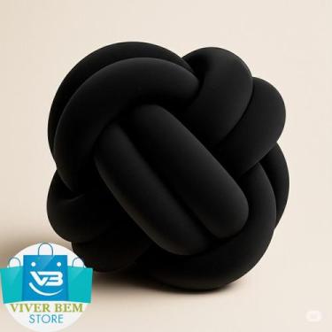 Imagem de Almofada macia no escandinavo nozinho luxo - Viver Bem Estar, Preto