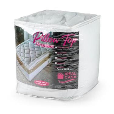 Imagem de Pillow Top Protetor de Colchão 400 Fios Macio Solteiro PREMIUM - Tropi
