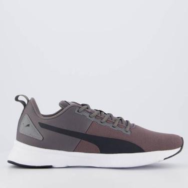 Imagem de Tenis Puma Flyer Runner Mesh BDP Cinza e Preto, 44