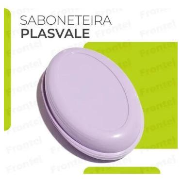 Imagem de Saboneteira Para Banheiro e Viagem - Plasvale, Roxo