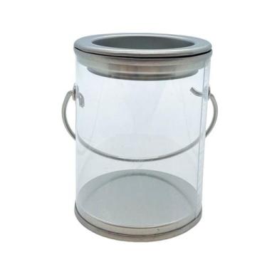 Imagem de Mini Lata com Alça e Tampa Prateada - 7x5cm (10 unidades) Art Lille