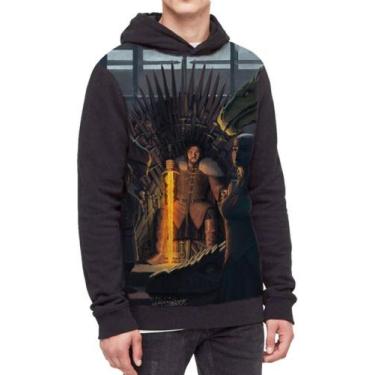 Imagem de Moletom Com Capuz Game Of Thrones Ref:152 - smoke, Preto, P