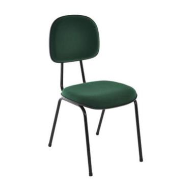 Imagem de Cadeira Secretária Base Fixa Palito Linha Economy Verde