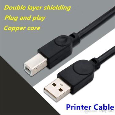 Imagem de Pedido Tekmaq = 4 Unidades = Cabo Usb Ab Impressora High