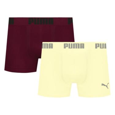 Imagem de Kit 2 Cuecas Puma Boxer Sem Costura Masculina