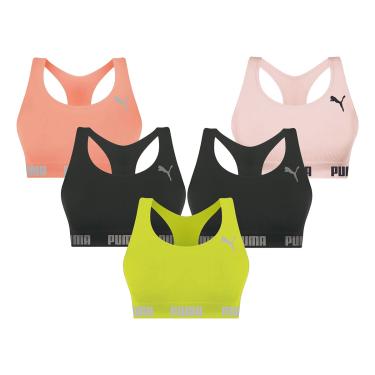 Imagem de Kit 5 Tops Puma Nadador Sem Costura Feminino