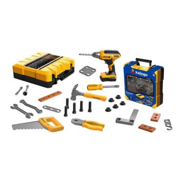 Imagem de Brinquedo Maleta De Ferramentas Com Parafusadeira - Xalingo 5502.5