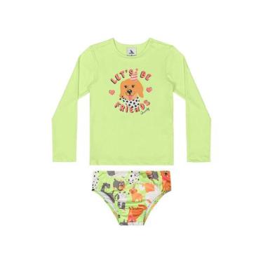 Imagem de Biquíni Manga Longa FPS +50 Quimby, Verde, 10