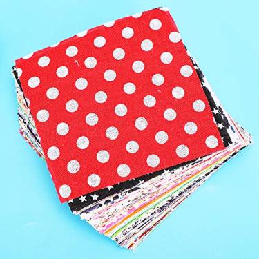 Imagem de RiToEasysports Patch Quadrado Floral para Trabalho, Algodão Estampado para Costura, 100 unid. Acessórios de Vestuário para Bolsas, Bolsas e Roupas de Cama Infantis