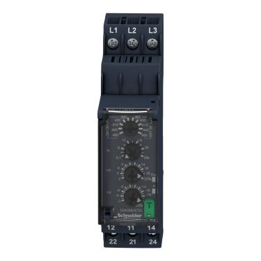 Imagem de Rele de Controle e Medição de Redes Trifásicas Multifunção 8A 2NAF 380/480Vca Cód. RM22TR33 – Schneider