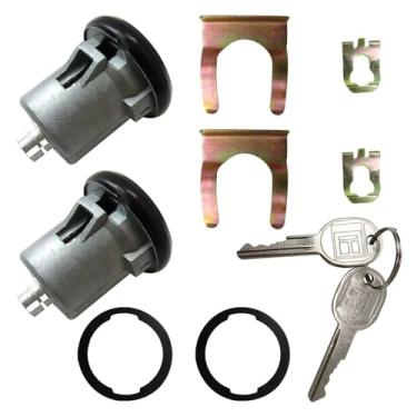 Imagem de 5070007 2 conjuntos de cilindro de fechadura de porta com chaves para picape Chevrolet S10 1982-1993