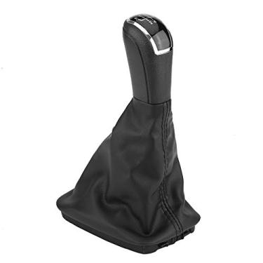 Imagem de Engrenagem de 5 Velocidades Varanda Botão de Mudança de Marcha Varanda Alavanca Polainas Capa de Bota MK1 Couro PU Preto