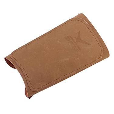 Imagem de Braçadeiras de braço de couro PU premium para arco recurvo tradicional - macio e confortável - alça ajustável - para tiro com arco, caça e prática - Braço unissex ou