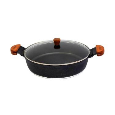 Imagem de Frigideira Granito Preto Gourmet Antiaderente Javali Am 30cm