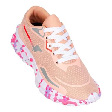 Imagem de Tênis Esportivo Feminino Caminhada Academia Corrida Running Fechamento Cadarço-Feminino