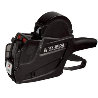 Imagem de Generic Pistola etiquetadora de preço duplo, impressora de etiquetas de 2 linhas, exibe o preço do cartão e do dinheiro, preta