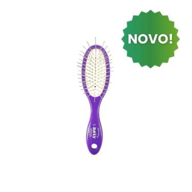 Imagem de Escova Bass Hydra de Acrílico com Pinos - Roxo - P