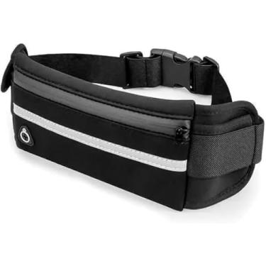 Imagem de Pochete Fitness Corrida Academia Bike Multifuncional Porta Água Celular Documento Com Saída de Fone Impermeável