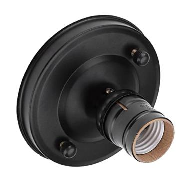 Imagem de Generic Suporte de Base de Luz de Parede/teto Industrial Vintage para Lâmpada E26/E27 - Soquete de Parafuso de Lâmpada Pendente DIY Durável para Decoração de Casa - Restaurante, Sala de Estudo, café