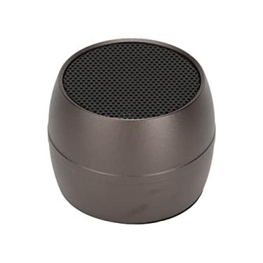 Imagem de Cryfokt Mini Alto-falante Portátil Ip67, à Prova D'água, Carregamento Usb, Microfone Embutido, Alto-falante Sem Fio para Dormitório de Praia, Liga de Alumínio (Cinza Escuro)