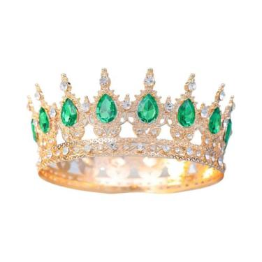 Imagem de Tiara Redonda De Strass Para Noivas, Mulheres, Rainhas, Princesas E Me
