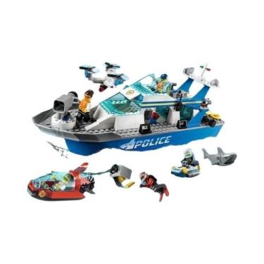 Imagem de Conjunto De Construção De Estação Policial Infantil Com Helicóptero, B