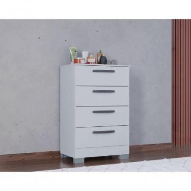 Imagem de Cômoda Organizadora Para Roupas Com 4 Gavetas - MOBIGU