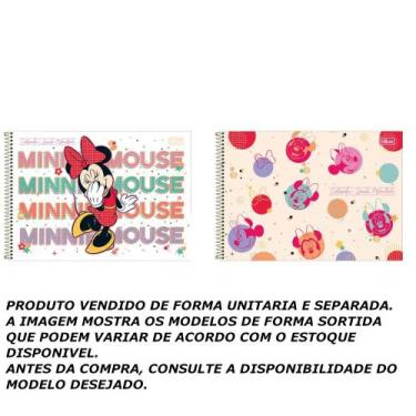 Imagem de Caderno cartografia 80f milimetrado minnie - tilibra