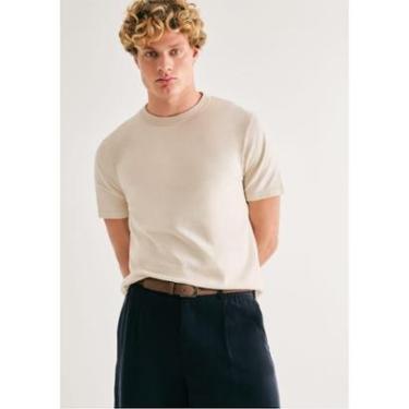 Imagem de Camiseta Masculina Manga Curta Em Tricô-Masculino