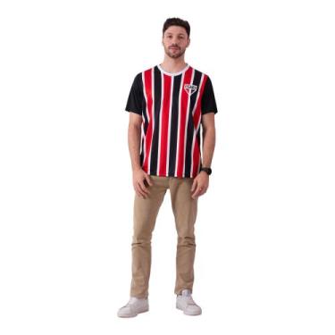 Imagem de Camiseta São Paulo Oficial Braziline Change Masculina, Preto, GG