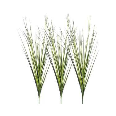 Imagem de Plantas De Cebola Falsas De Grama Artificial Grande Em PVC Verde Tropi