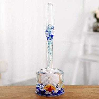 Imagem de Escova de vaso sanitário e suporte, conjunto de escova de vaso sanitário de banheiro, kit de escova de limpeza de banheiro de silicone com cerdas macias (cor: preto)