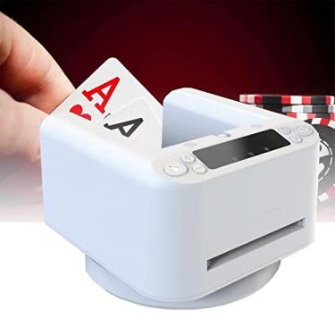 Imagem de Máquina de revendedor portátil, máquina de pôquer com rotação de 360° e automática de cartões para jogos de 2 a 8 pessoas, sem função aleatória para festas em casa