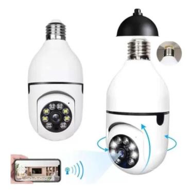 Imagem de Câmera Segurança Ip 360 Lâmpada Wi-fi Visão Noturna Áudio Hd G4-5 - No