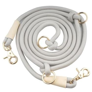 Imagem de Coleira multifuncional de nylon de 2,6 m, com as mãos livres, para corrida de cães pequenos, médios e grandes, coleira de cintura para passear com o cachorro, guia transversal ajustável sobre o ombro