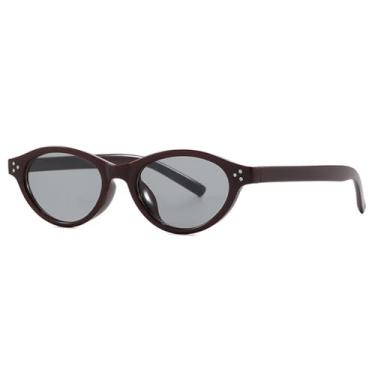 Imagem de Óculos de Sol UV400 - Olho de Gato Punk Estampa Leopardo Rebite Para Homens e Mulheres Esportes ao Ar Livre Corrida Ciclismo, Vinho Tinto e Preto