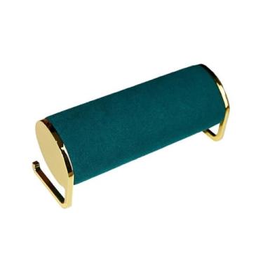 Imagem de KHUTRW3D Organizador de joias, janela de veludo de alta qualidade, com adereços de exibição de joias, pulseira de relógio, suporte de armazenamento de joias, suporte de exibição de joias (verde)