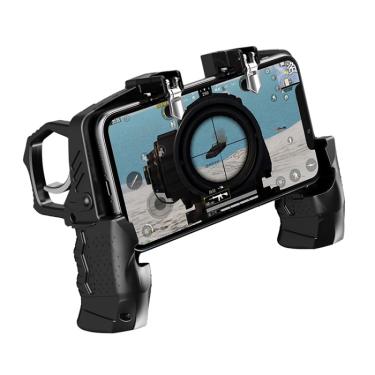 Imagem de Joystick GamePad + Gatilho L1 R1 Controle Jogar Celular Free Fire