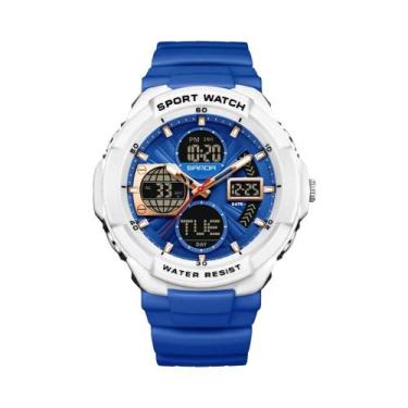 Imagem de Relógio Esportivo Digital LED Multifuncional À Prova d'Água Para Homen