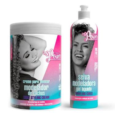 Imagem de Kit Soul Power Creme para Pentear Curly Styling Cream 800g + Seiva Mod