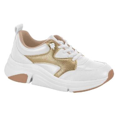 Imagem de Tenis morade casual ref 7401.108.31371 feminino - Modare, Branco, Dour