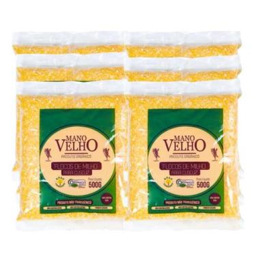 Imagem de KIT 6 Flocão de Milho Orgânico 500g Mano Velho