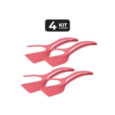 Imagem de Kit 4 pegador e espatula dupla de nylon 31 cm - Chef Line