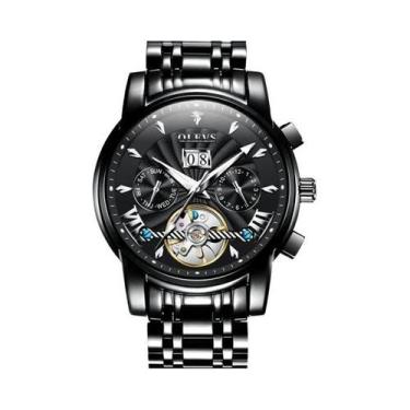 Imagem de Relógio Mecânico Automático De Luxo Masculino OLEVS 9965 Tourbillon Es