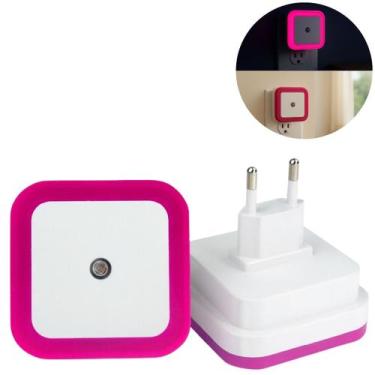 Imagem de Luminária LED Automática Sensor Noturno P/ Quartos - Riodeouro, Rosa
