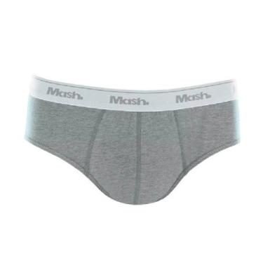Imagem de Cueca Slip Mash 073.58 Algodão, Cinza mescla, GG